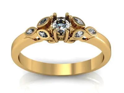 daimond ring 3D print model 26