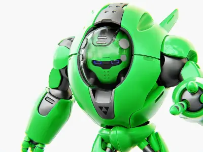 ASTRONAUT BOT V-3000   RIGGED 3D model