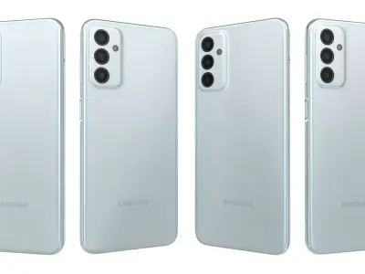 Samsung Galaxy M23 Light Blue High Poly 3D model