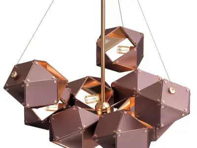 WELLES Central Chandelier von Gabriel Scott 3D model