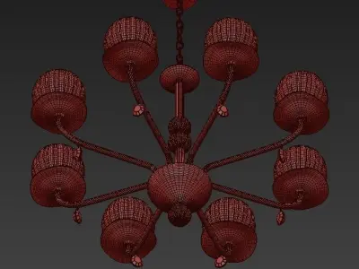 DAFNE chandelier 3D model