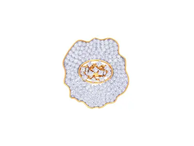 Women Ring  Render 3dm STL OBJ FBX Details 3D print model 157