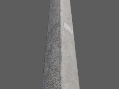 Power street pole  Low-poly 3D model
