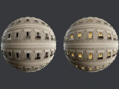 Building Facade Seamless PBR Texture 11 Texture