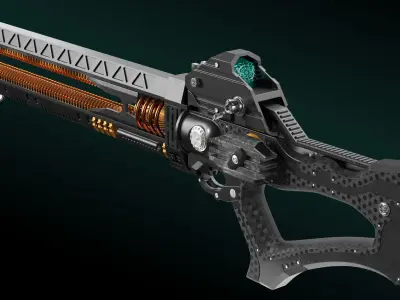 MEGA ELECTRIC  GUN Sci-Fi 3D model