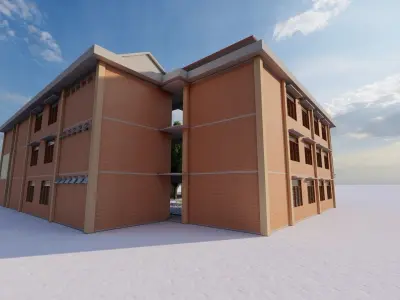 School-University- High School 3D model