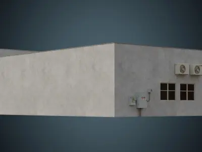 Building 16 Low-poly 3D model