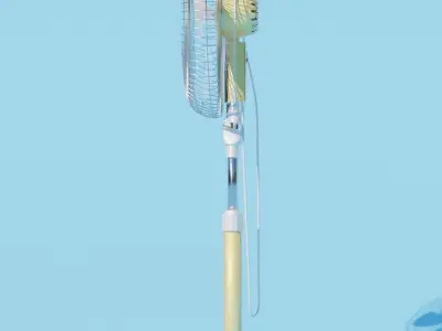 Multicolor Floor Fan 3D model