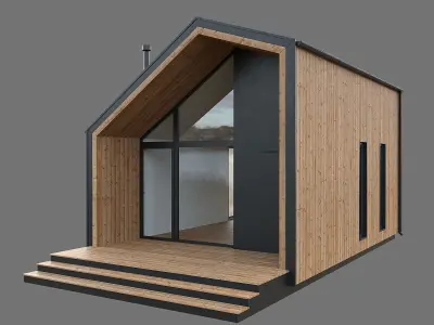 Barn house 03 3D model