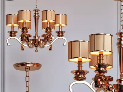 Classic chandelier 2 3D model purchase