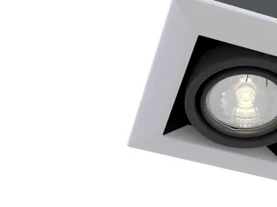 Downlight Metal Modern DL008-2-01-W Maytoni Technical Free 3D model