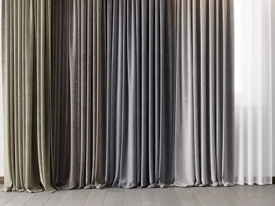 Hadi curtain 65 3D model