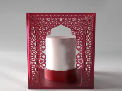 Arabesque Votive Candle Holder 3D print model