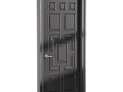 Modern entrance door 61 3D model