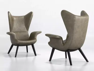 Longwave Armchair 3D model