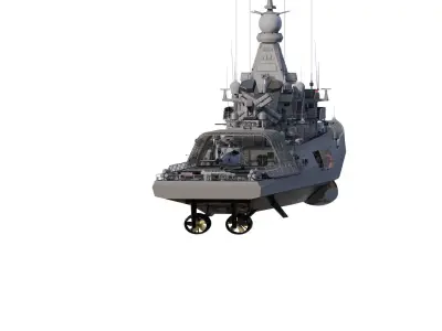 Long range patrol boat 3D model