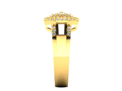 Women Ring  Render 3dm STL OBJ FBX Details 3D print model 47