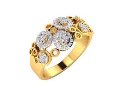 Women Ring Render 3dm STL MTL SLC JCD OBJ FBX Details 3D print model 77