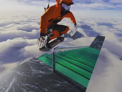 Skater Outfit Low-poly 3D model