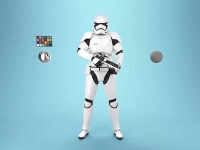 StormTrooper First Order Rigged 3D model