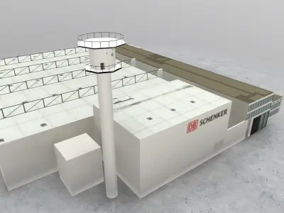 EDDF Schenker Storage Low-poly 3D model