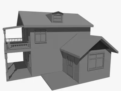 Residential Two Floor House 3D model