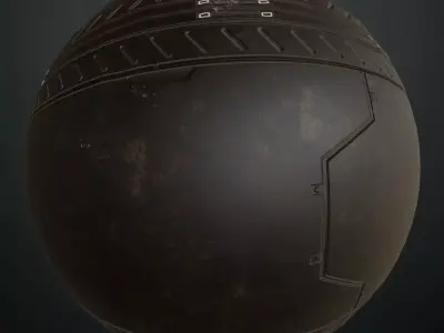 Rusted Black Metal Plate Transparent PBR Seamless Texture
