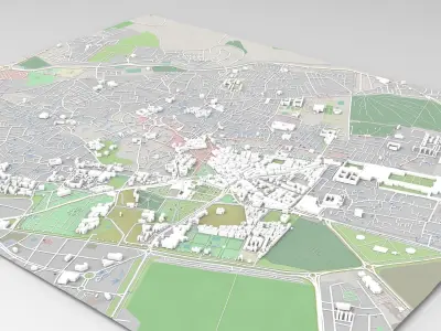 Cityscape Marrakesh Morocco 3D model