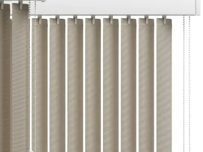 Vertical blinds 3D model