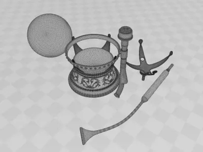 Jabba the Hutt - Hookah Split Version 3D print model