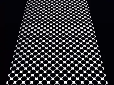 Perforated panel with 76 percent opening 25O88 3D model