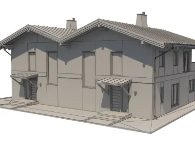 Chalet House 3 3D model