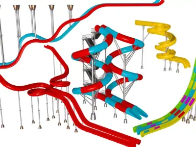 Water Slide Collection 3 3D model