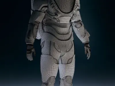 Stylised Sci-fi Spacesuit 3D model