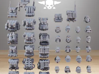 Scavenger infantry Builder Kit 3D print model