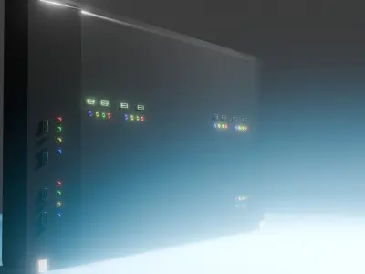 modern TV Low-poly 3D model