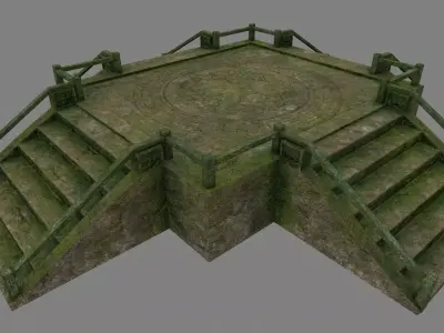 Medieval Door  Low-poly 3D model