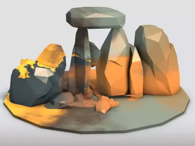 Low Poly Stones Vol1 3D model