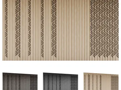 Ethno Rivne Wall Panels 3D model