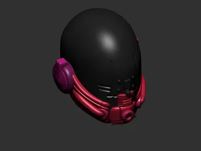 helmet high poly sculpt 3d printable ver 7 3D model 3D model 188