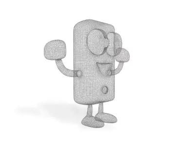 3D Cartoon character t stylized usb 3D model