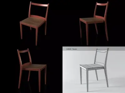 Play wooden chair 3D model