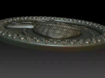 Saint Spyridon Pendant 3D print model