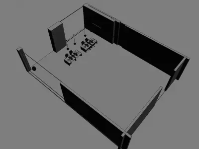 office workstation ws775 a04 3D model