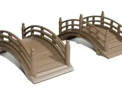 Japanese bridges 3D print model