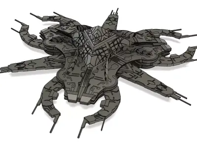 Goauld Shutak Class Mothership 3D print model