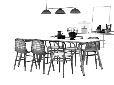 Dining Set 61 3D model