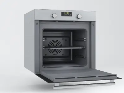 Low poly Kitchen oven  Low-poly 3D model