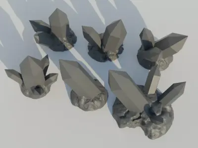 CRYSTAL BASE DECORATION 3D print model