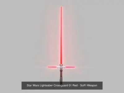 06 Colors Star Wars Lightsaber Crossguard - SciFi Weapon 3D Model Pack